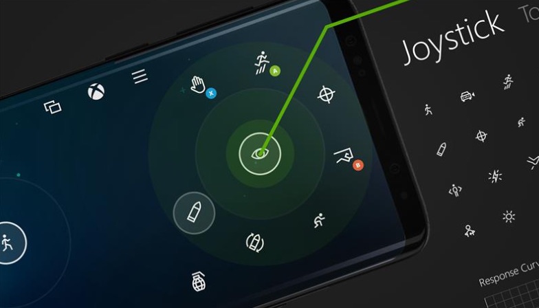 touch controls on a mobile phone